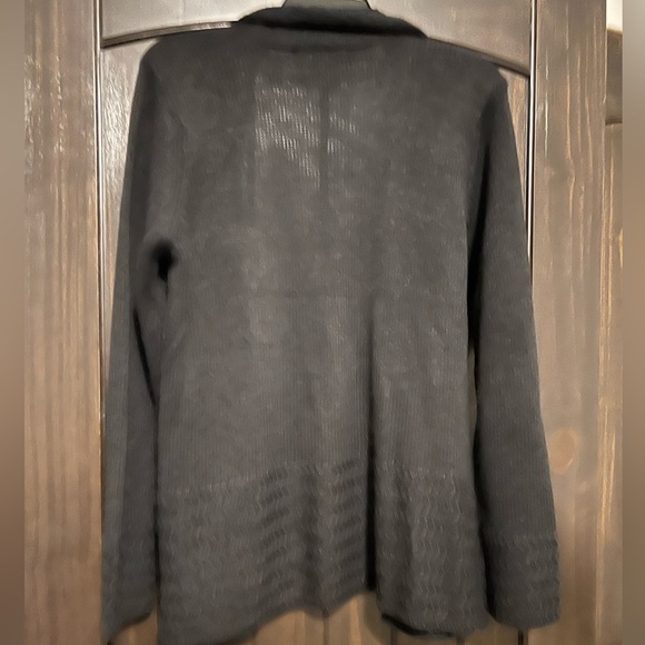 Jason Maxwell, black cardigan, size XL - Picture 2 of 3